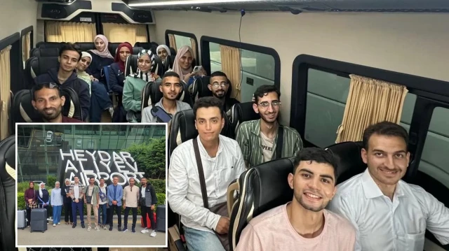 Aerbaycan, Haydar Aliyev Uluslararası Eğitim Bursu programı kapsamında ülkede eğitim hakkı kazanan 14 Filistinli öğrenciyi Gazze'den tahliye ettiğini duyurdu 