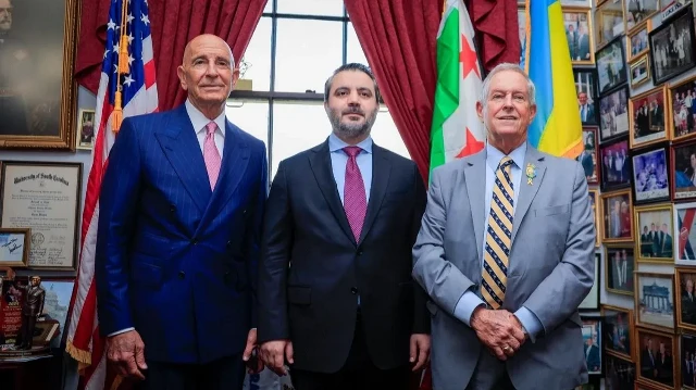 الشيباني يبحث بواشنطن رفع العقوبات الأمريكية عن سوريا