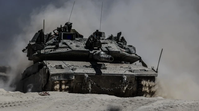 Char israélien dans la bande de Gaza, le 1er septembre 2025.