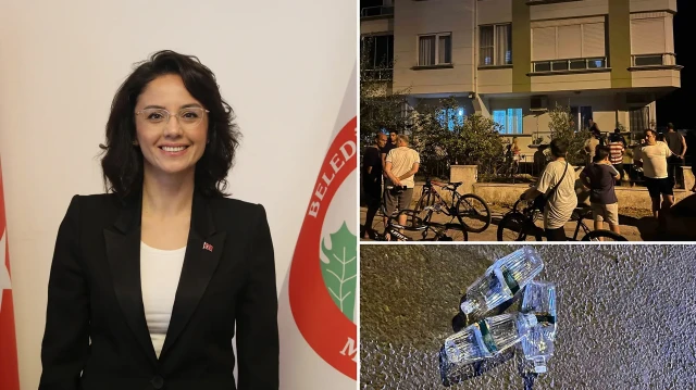 Aras’ın ailesine ait eve yönelik saldırı sonrası olay yerinde kolonya şişeleri bulundu.