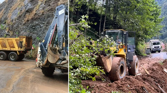 Akçaabat, Araklı, Maçka ve Şalpazarı ilçelerinde toprak kaymaları ve su taşkınları meydana geldi.