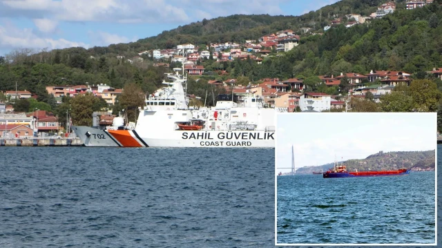 Güvenli alana çekilen gemide hasar tespiti yapılacak.