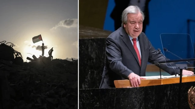 ​​​​​​​Birleşmiş Milletler (BM) Genel Sekreteri Antonio Guterres, BM Genel Kurulu'nda konuştu.