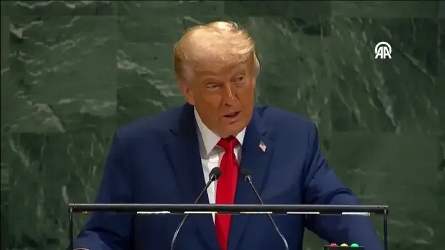 ABD Başkanı Donald Trump, Birleşmiş Milletler (BM) 80. Genel Kurulu’na hitap ediyor.
