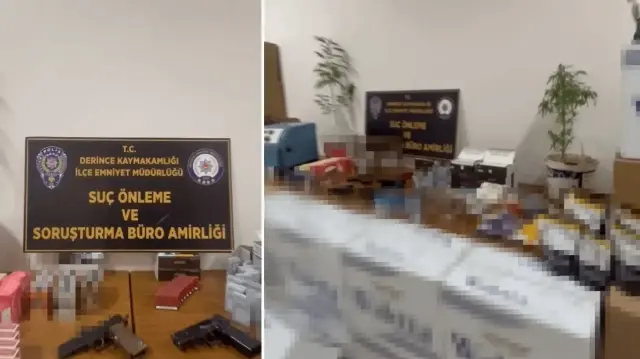  Derince’de 5 iş yeri ve 3 ikamete operasyon düzenlendi.