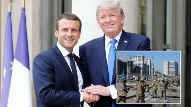 ABD Başkanı Donald Trump ile Fransa Cumhurbaşkanı Emmanuel Macron