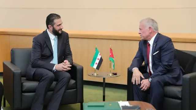 الشرع يلتقي ملك الأردن في نيويورك