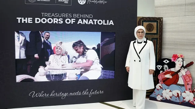 Turkish first lady showcases Anatolia’s heritage, calls for global action on Gaza