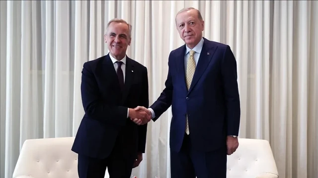 أردوغان يستقبل رئيس الوزراء الكندي في البيت التركي