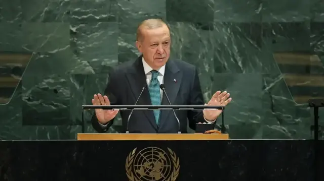 Turkish president decries ‘unjust isolation’ of Turkish Cypriots at UN General Assembly