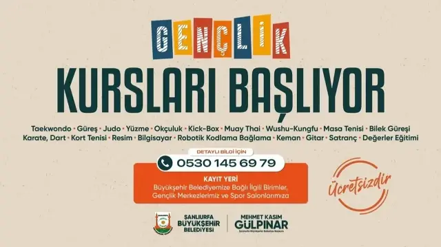 Gençler bu kurslar sayesinde hem yeteneklerini keşfedip geliştiriyor hem de sosyal becerilerini artırma fırsatı buluyor.