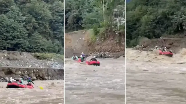 Sel afetinin yaşandığı gün rafting yapanlara ceza