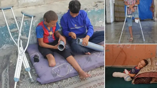 7 Ekim'den bu yana Gazze'de 4 bin çocuk ampute edildi
