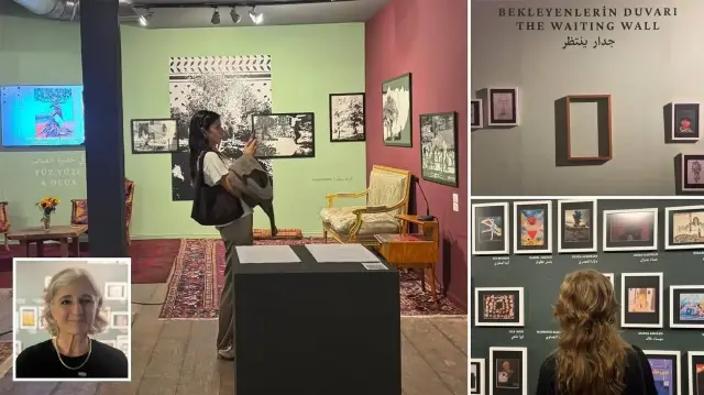 Gazze ve Filistin'in yanı sıra farklı coğrafyalarda yaşayan 50'den fazla sanatçının eserlerinin bir araya geldiği "Gazze Bienali - İstanbul Pavyonu: Elimde Bulut", 8 Kasım'a kadar ziyaretçilere açık.