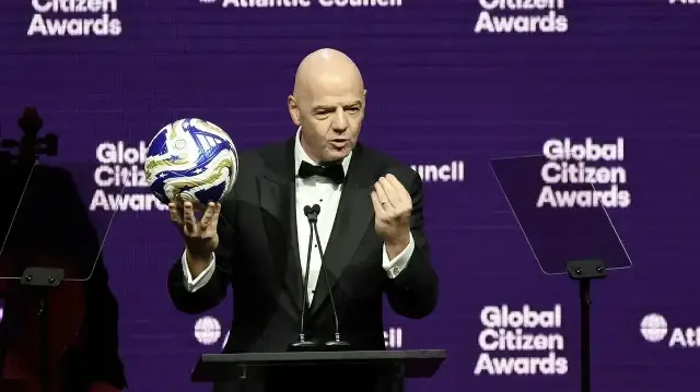 FIFA President Infantino says suffering children, mothers in Gaza leave him in tears