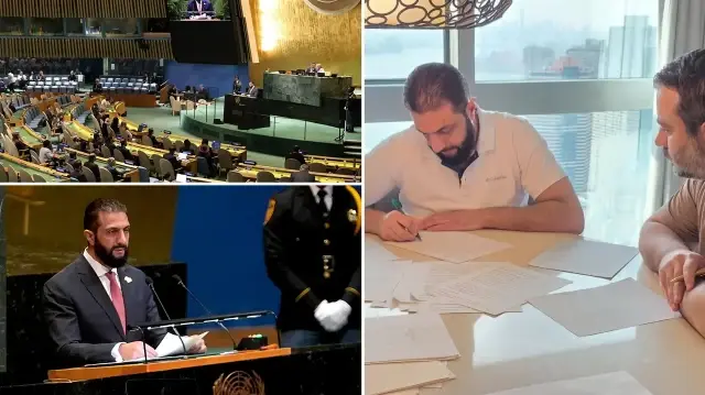 Suriye Cumhurbaşkanı Şara, BM'nin 80. Genel Kurulu görüşmelerinde katılımcılara hitap etti.