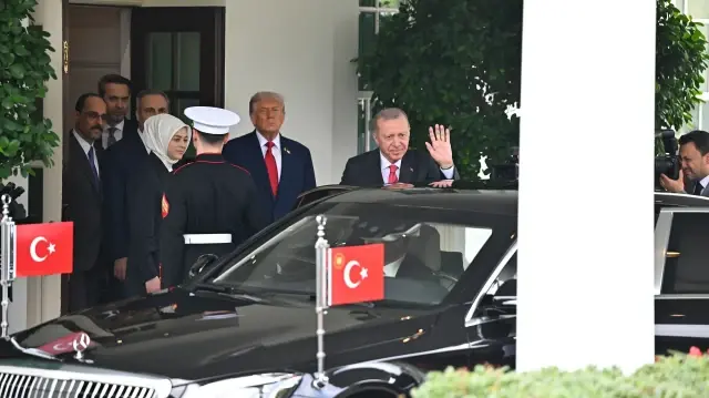 Turkish President Erdogan departs from White House after talks with Trump
