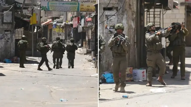 İşgalci İsrail ordusu Batı Şeria'nın Nablus kenti, Asker ve Balata mülteci kampları ile Beyta, Zevata ve Kefr Kalil beldelerine baskın düzenledi.