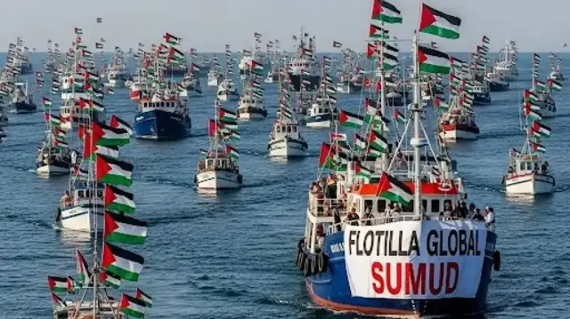 سفينة عسكرية إسبانية تنطلق لدعم "أسطول الصمود" المتجه إلى غزة