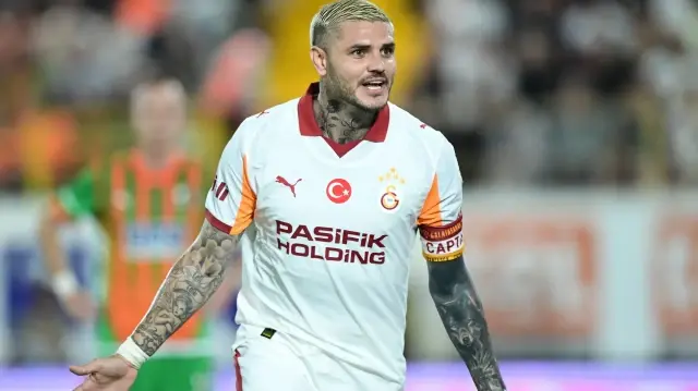 Mauro Icardi'nin yaşadığı gol sevinci.
