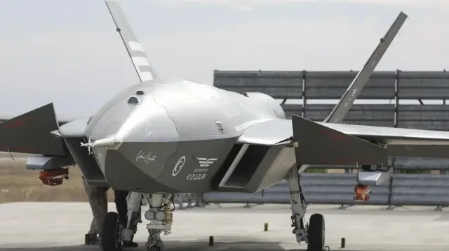 Le drone de combat Bayraktar KIZILELMA, le 26 septembre 2025.
