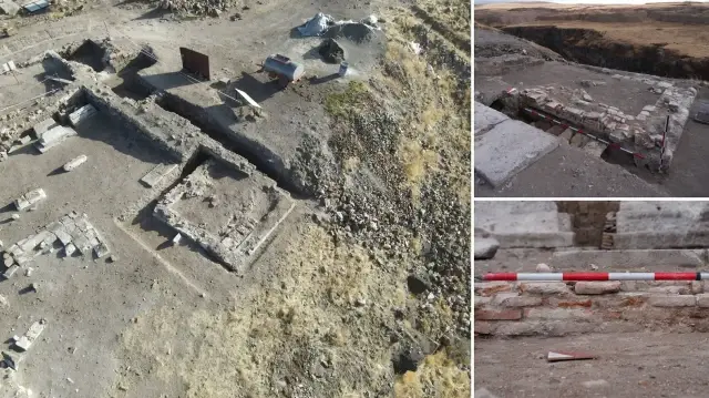 Kars’taki Ani Ören Yeri’nde sürdürülen kazılarda yeni bir Selçuklu kümbeti bulundu.