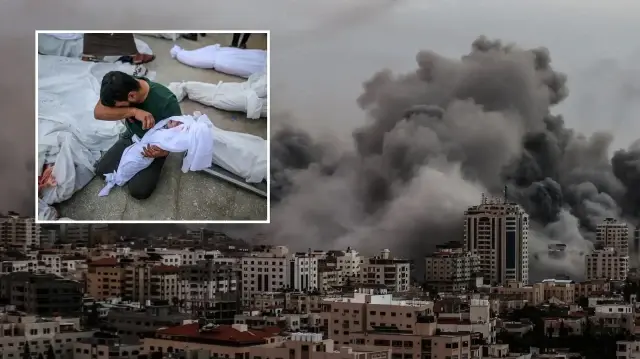 İsrail ordusu, açlığa ve saldırılara rağmen Gazze kentinde kalmayı sürdüren Filistinlileri katliamlarla güneye göç etmeye zorluyor.