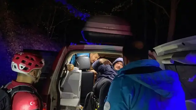 Kurtarılan kişinin sağlık durumunun iyi olduğu belirlendi.