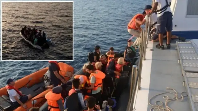 İzmir açıklarında iki operasyon