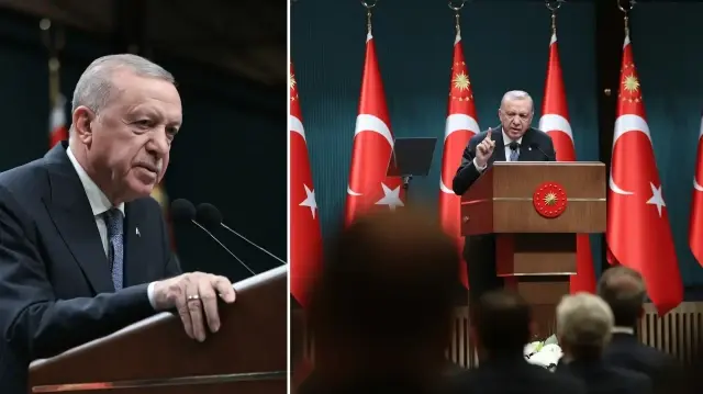 Cumhurbaşkanı Recep Tayyip Erdoğan başkanlığında gerçekleştirilen Cumhurbaşkanlığı Kabine Toplantısı sona erdi. Cumhurbaşkanı Erdoğan, toplantının ardından basın mensuplarına açıklamalarda bulundu.