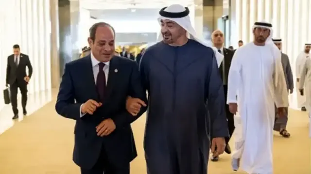 السيسي وابن زايد يبحثان وضع غزة ويؤكدان أهمية دعم مبادرة ترامب