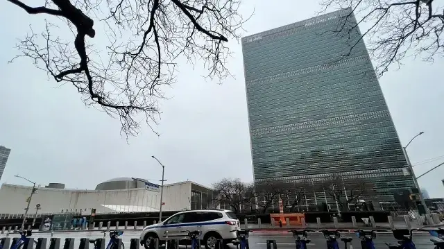 Le siège des Nations unies à New York, le 17 mars 2022. 