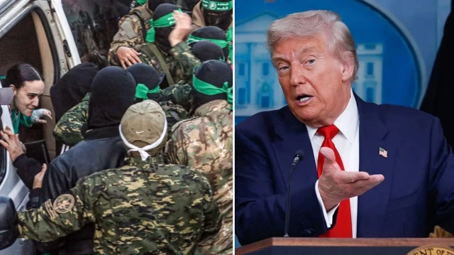 Trump, esirlerin serbest bırakılması için Hamas'a çağrıda bulundu.