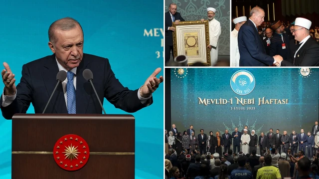 Programda konuşan Erdoğan, Gazze için birliktelik mesajı vererek Netanyahu'nun kıyamlarına sessiz kalamayacaklarını belirtti.