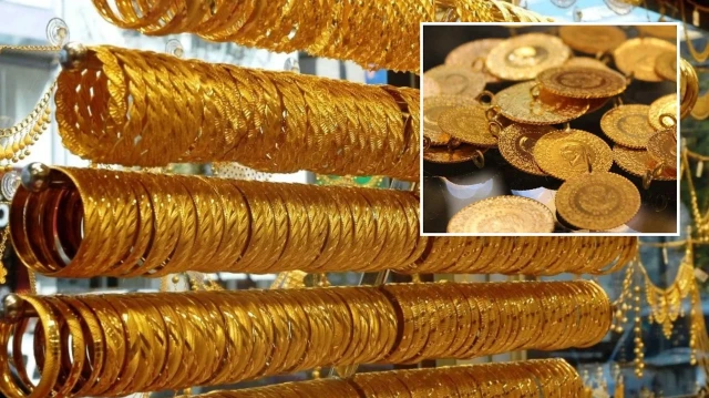 Çeyrek altın 7 bin 670 liradan, Cumhuriyet altını 30 bin 570 liradan satılıyor.
