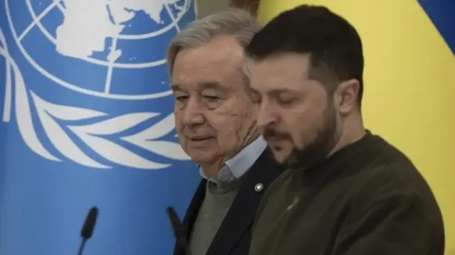 Zelenskyy, UN chief discuss Zaporizhzhia nuclear plant, Gaza peace initiative