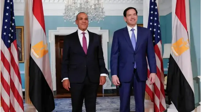 روبيو يستعرض مع عبد العاطي بنود خطة ترامب بشأن غزة