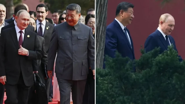Rus lider Vladimir Putin ile Çin Devlet Başkanı Şi Cinping.