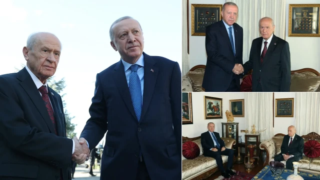 Devlet Bahçeli ve Recep Tayyip Erdoğan