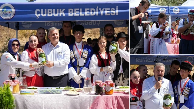 Çubuk Belediye Başkanı Baki Demirbaş, Çubuk turşusunun kültürün bir simgesi olduğunu belirtti.
