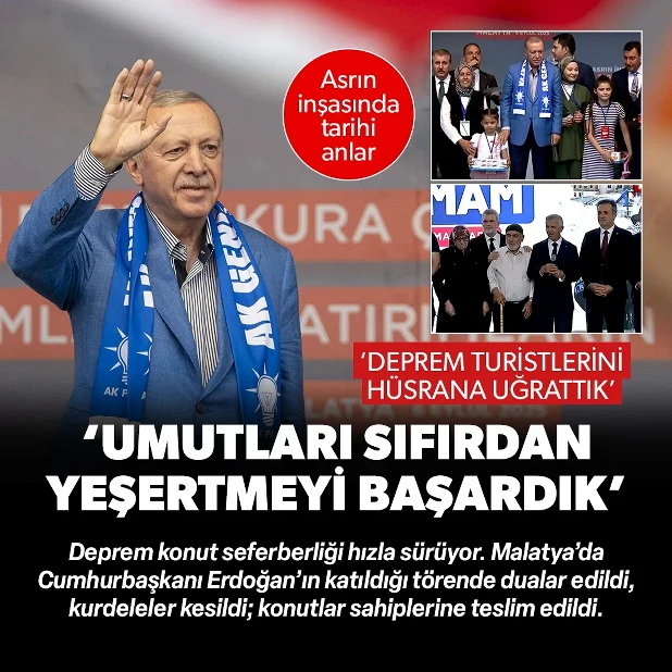 300 bininci afet konut teslim töreni