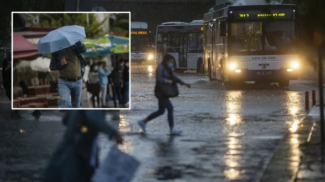Ankara ve çevre iller için kuvvetli yağış uyarısı yapıldı. 