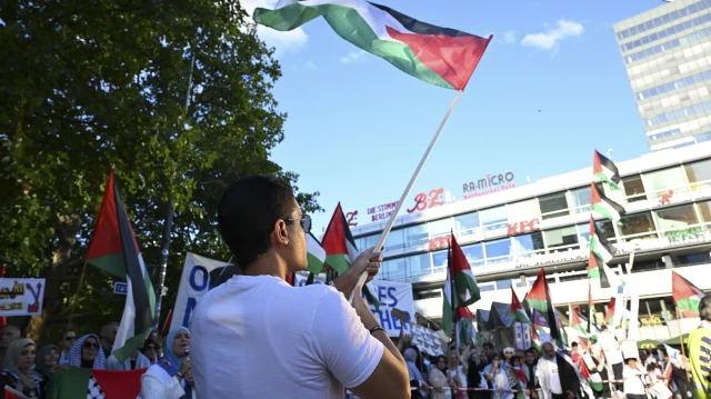 مظاهرة تضامنية مع فلسطين في برلين