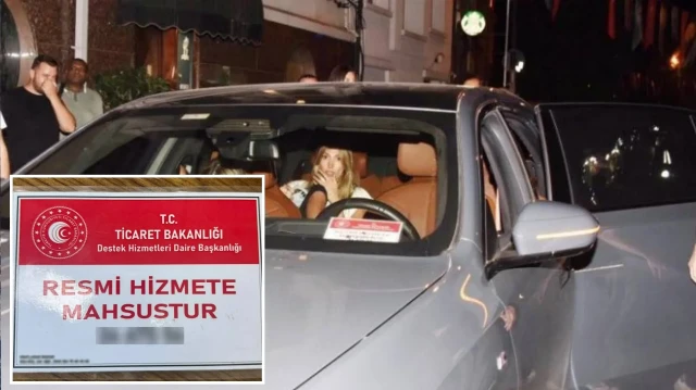 Manken Şevval Şahin'in bindiği araç