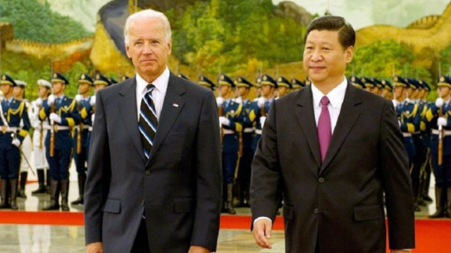 [FILE PHOTO] - US President Joe Biden (L), Chinese President Xi Jinping (R)
