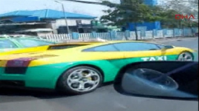 Lamborghiniden taksi yaptılar