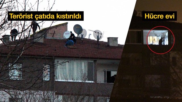 Önceki akşam 23.45'te PKK'nın hücre evine baskın düzenleyen PÖH ekipleri, operasyonun ilk yarım saatinde bir teröristi etkisiz hale getirdi. Diğer terörist ise günün ışıması ile birlikte kaçmak için çıktığı çatıda vurularak öldürüldü.