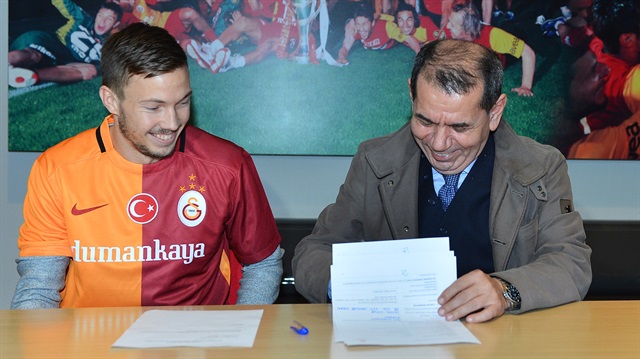 Martin Linnes ve Galatasaray Başkanı Dursun Özbek