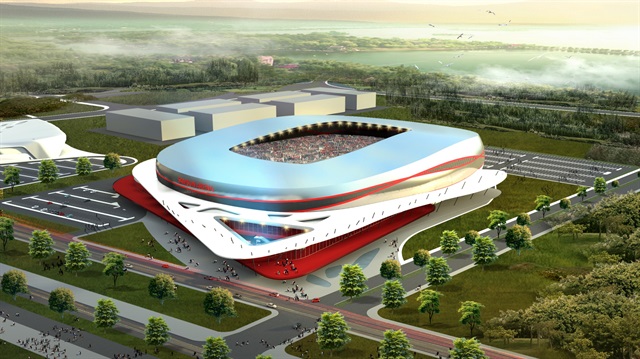 Samsunspor'un yapımı tamamlanmak üzere olan stadı 