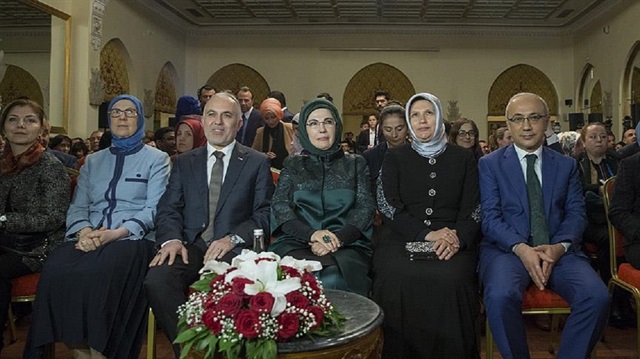 Emine Erdoğan'ın katılımıyla birlikte gerçekleştirilen Özgürlüğe Kaçış belgeselinin galası Ankara Palas'ta yapıldı.